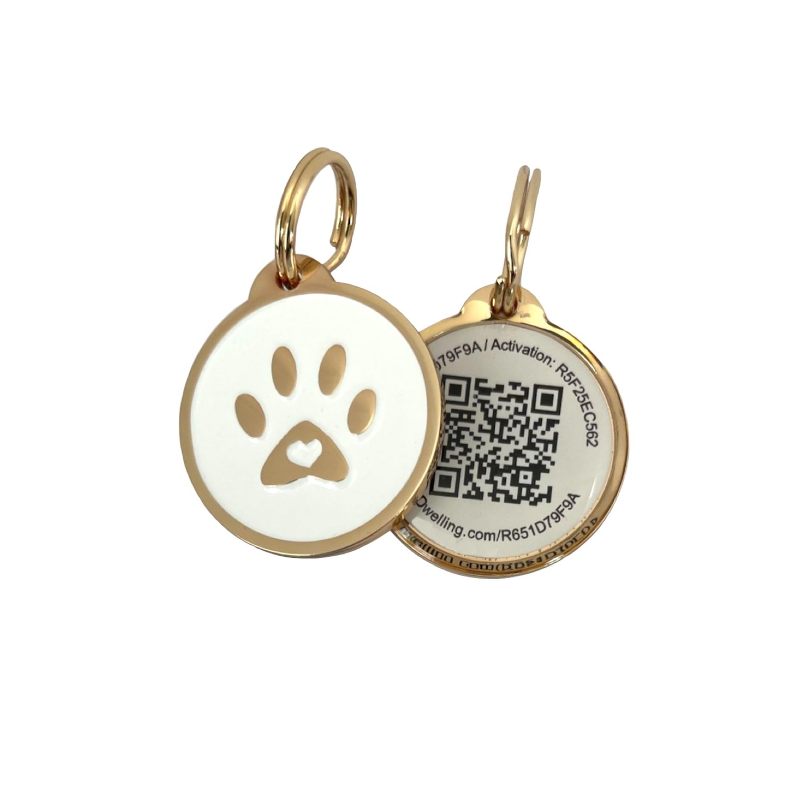 QR Pet Tag: Instant Location Alerts, Online Profile, AI for Dogs & Cats (Gold…