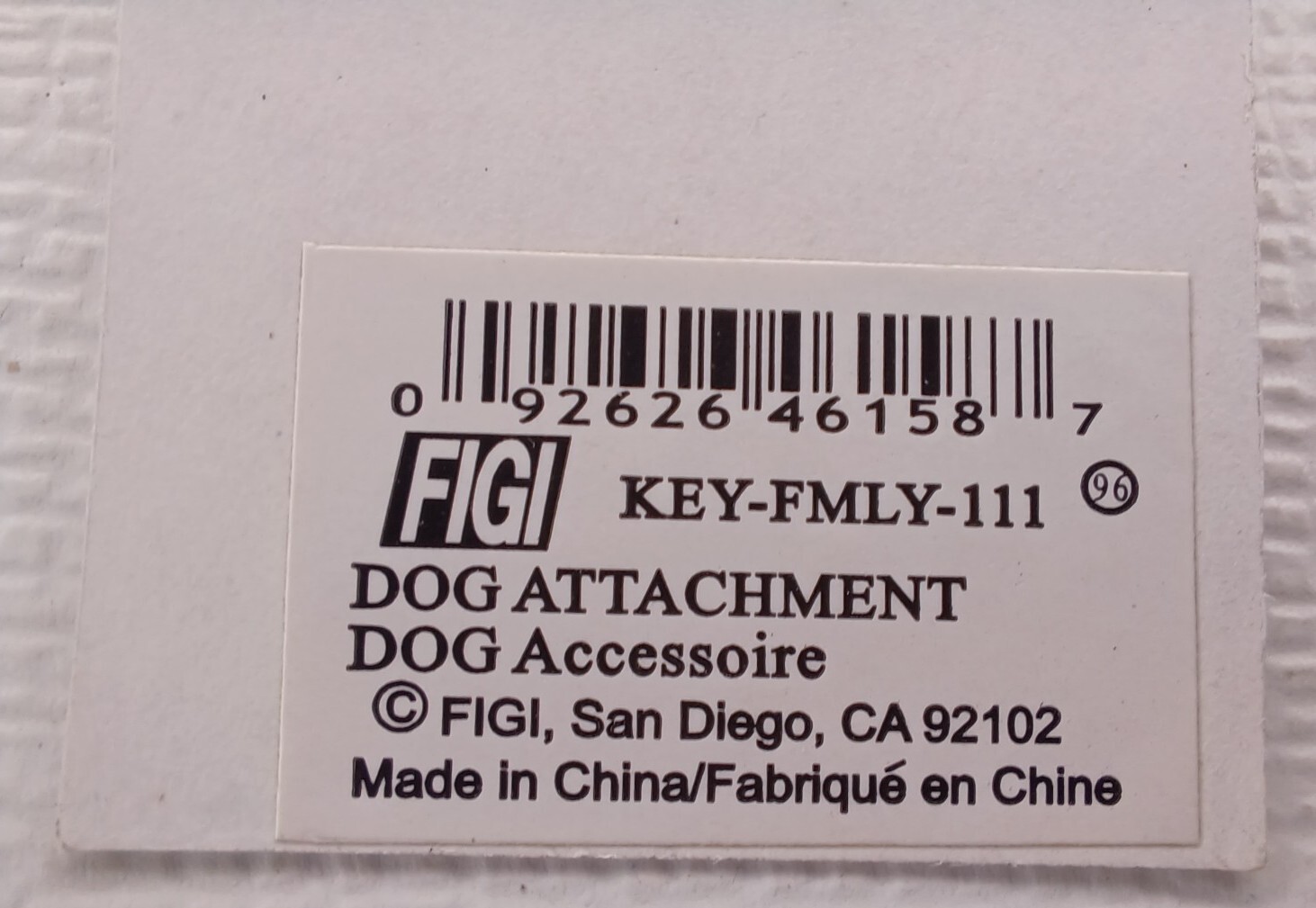 Figi Key Ring Figures Dog Attachment Dog Collar Or Keychain Charm