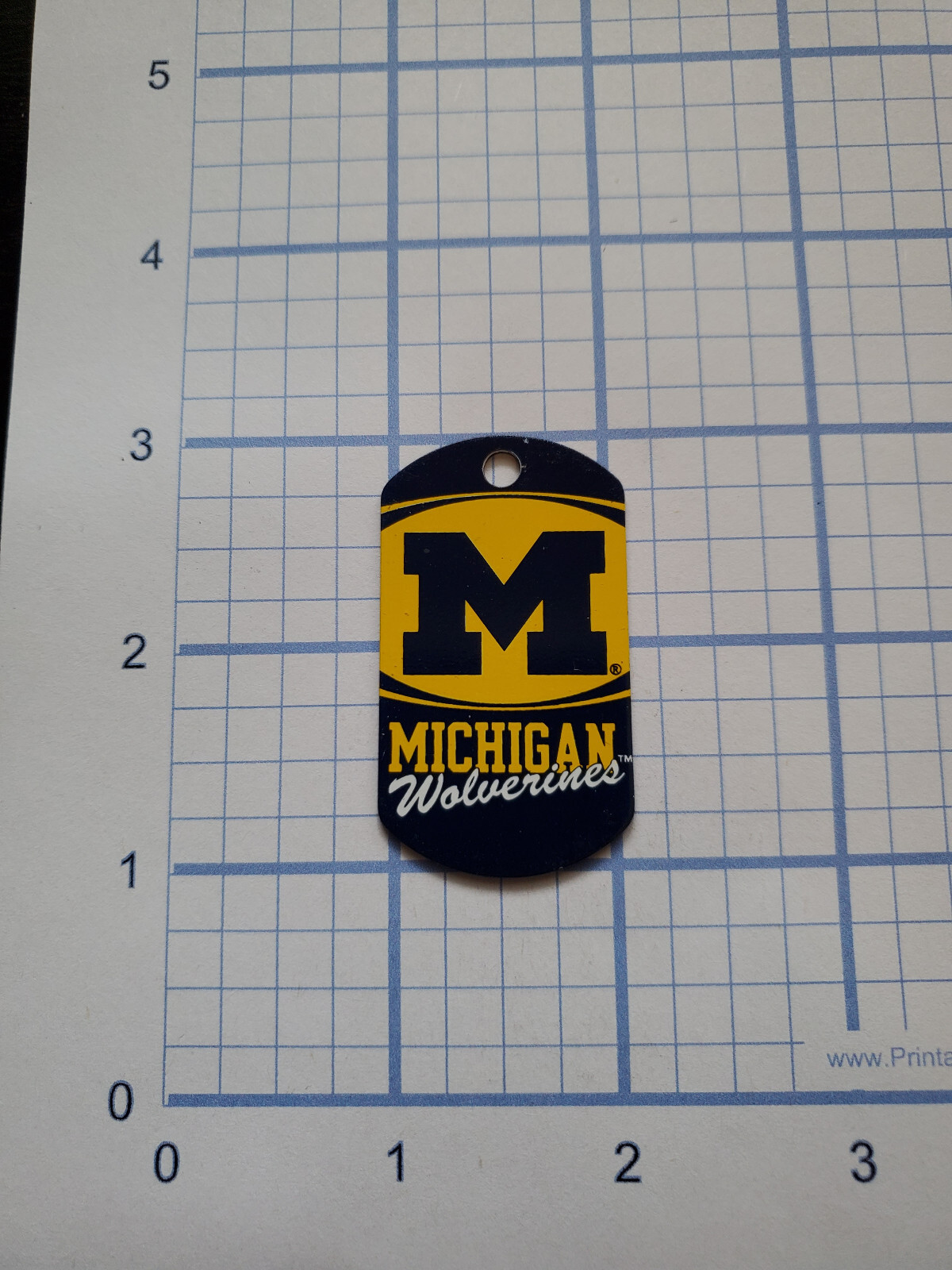 Custom Engraved NCAA College Dog Tag – Necklace – Keychain – Luggage – Pet Tag
