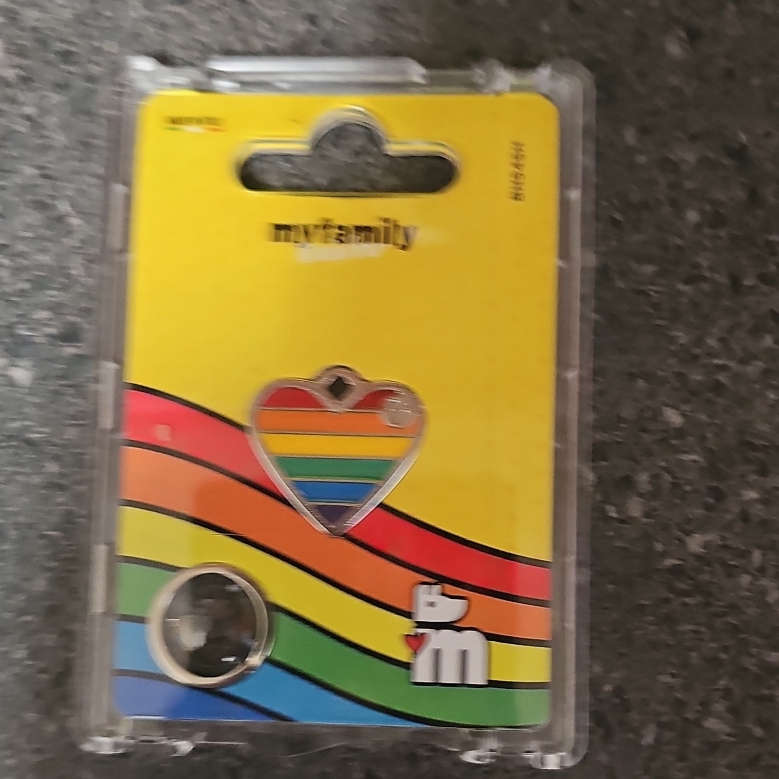 my family German Shepherd Rainbow Heart Engraved Enamel ID Tag
