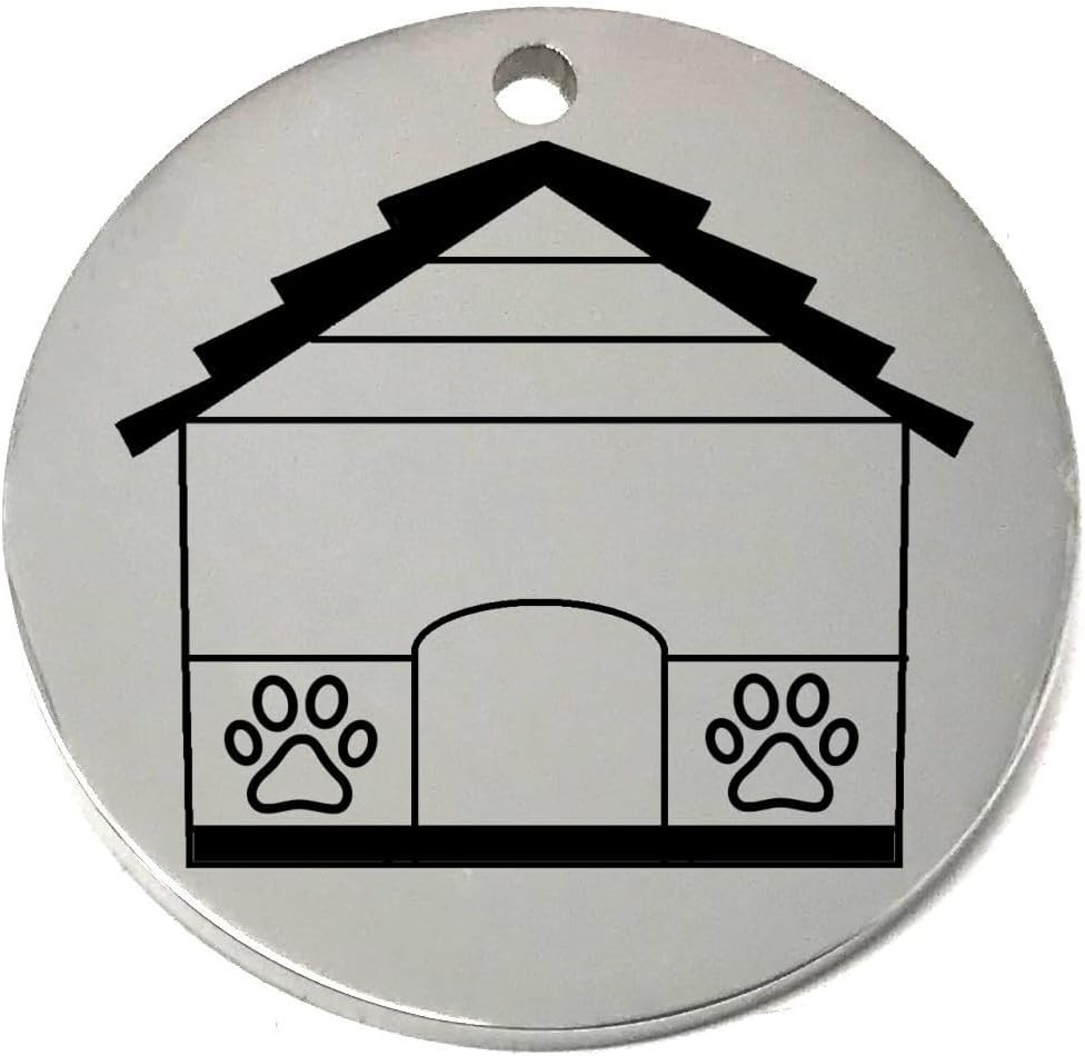 Personalized Dog House ID Tags – Custom Laser Etched Name Tag for Pet Collar