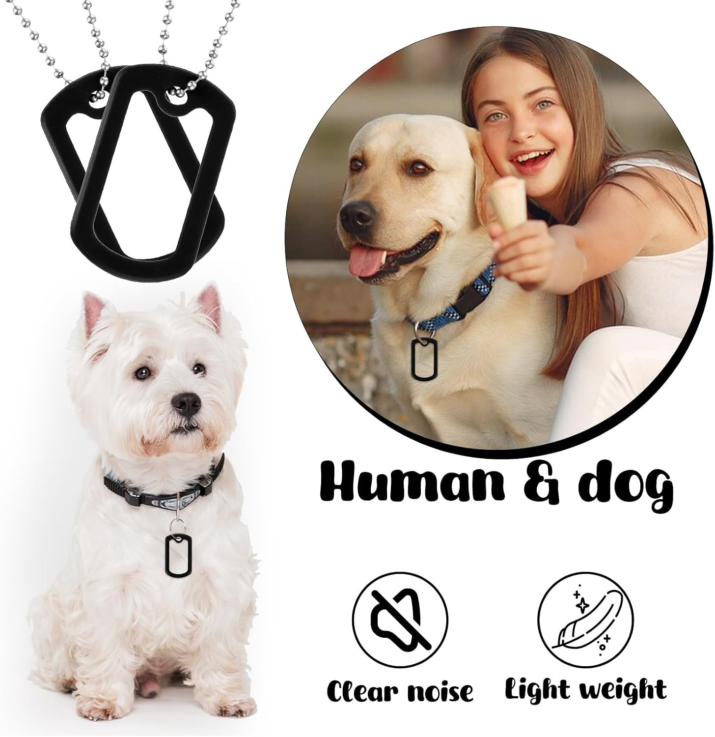 40pcs Dog Tag Silencers,Silicone Dog Silencers,Black Army Dog Tags for Authentic