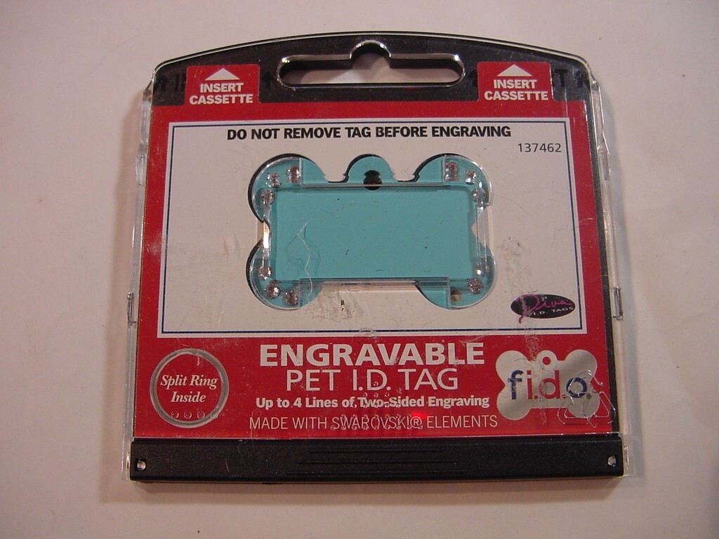NEW – ENGRAVABLE PET I.D. TAG – DOG BONE