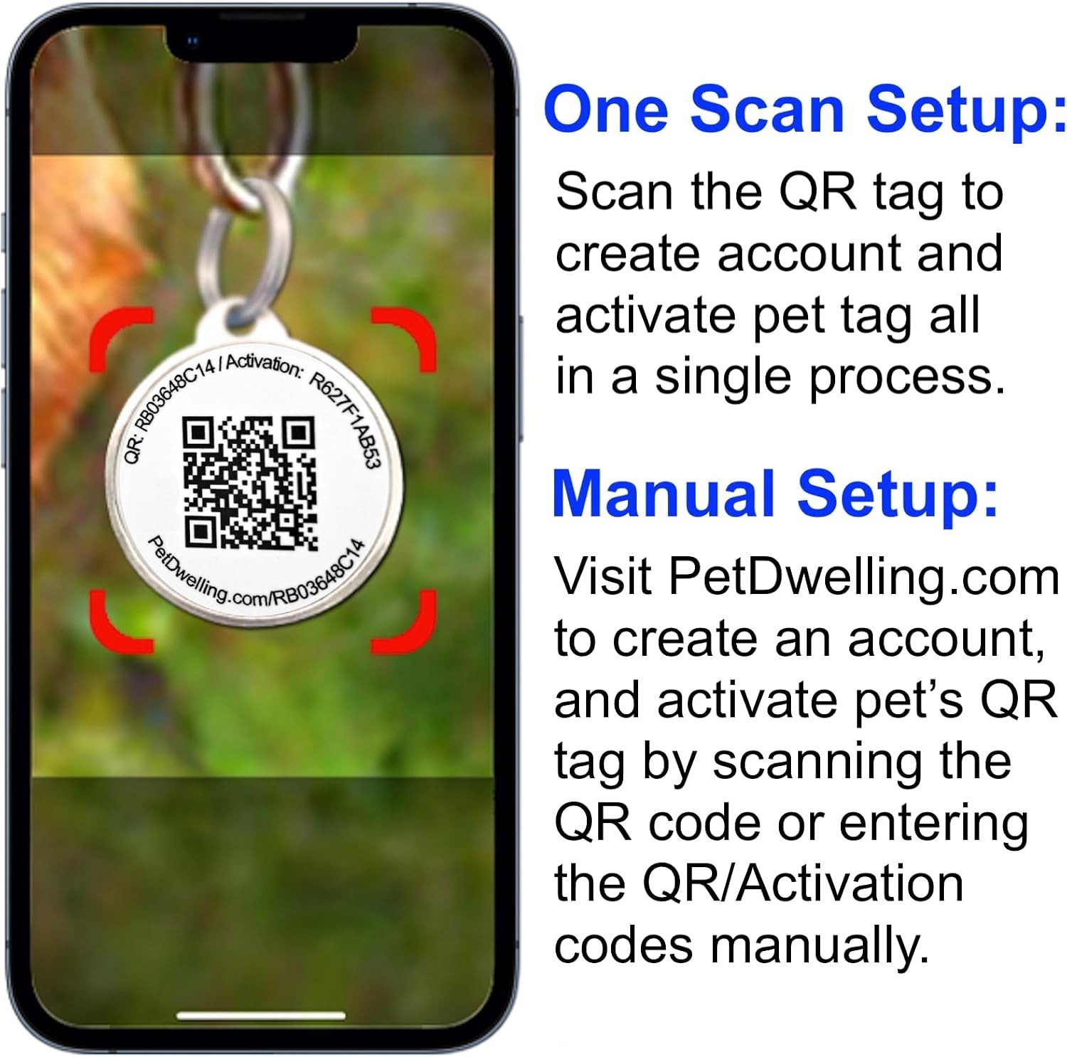 QR Pet Tag – Easy Scan Instant Location Alerts, Online Pet Profile with AI Fe…