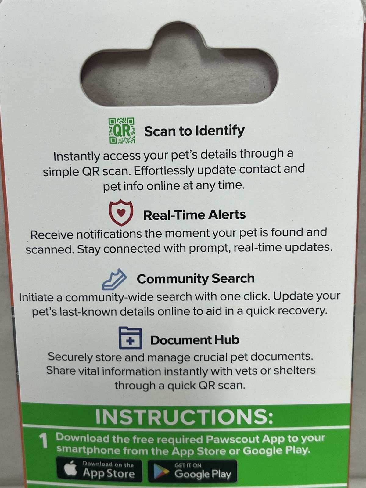 Pawscout QR The Smart Pet Tag Finder for Dogs/Cats Connects To Your Phone
