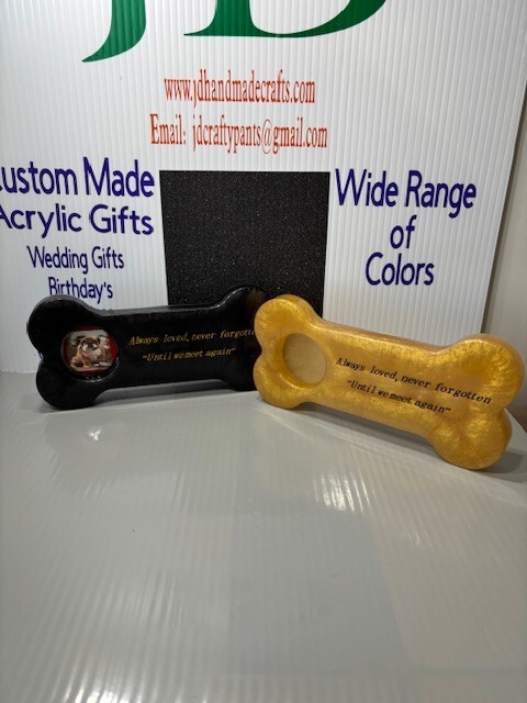 Personalized Acrylic Memorial Dog Bone – A Cherished Tribute to Your Beloved Pet