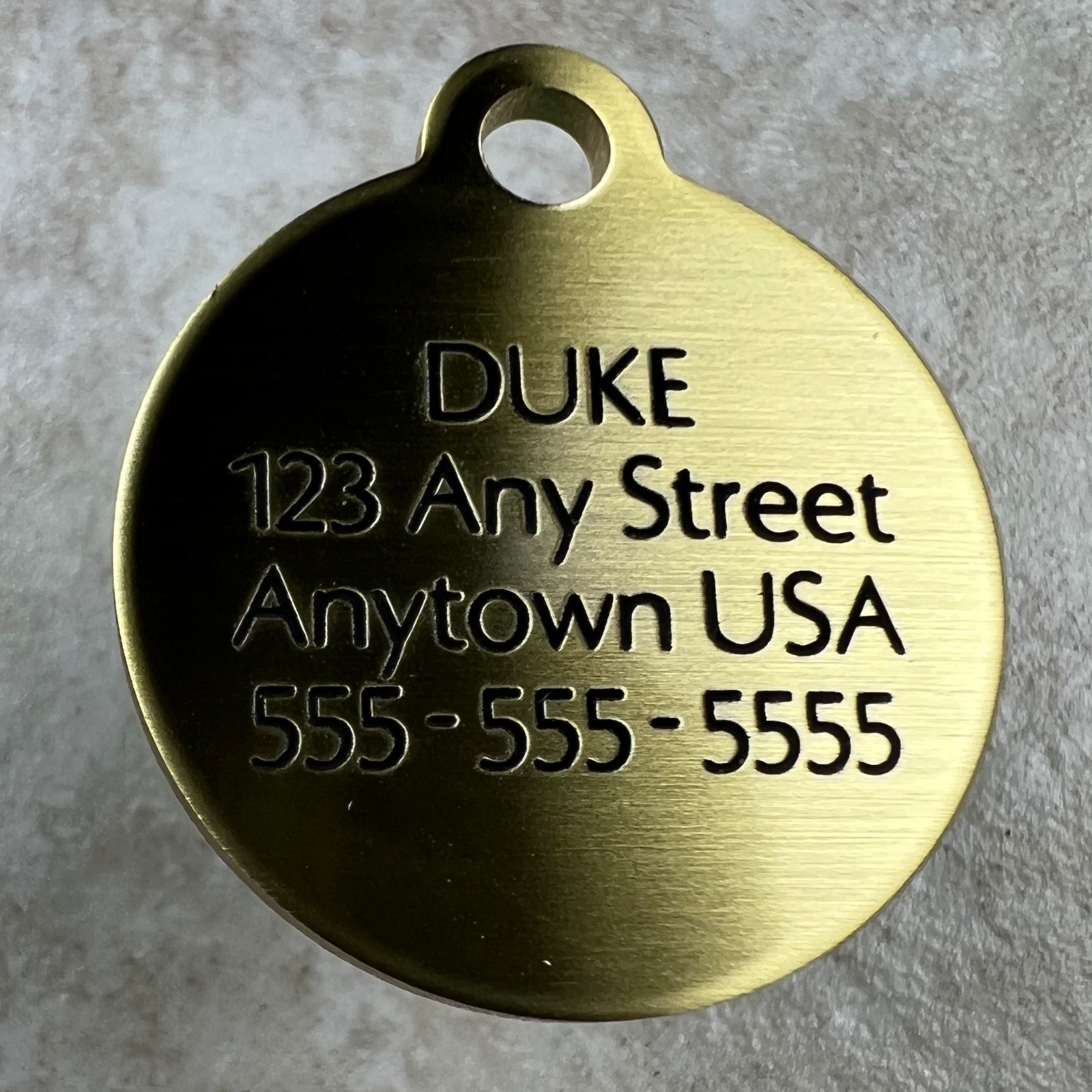 Custom Engraved Dog Tags Personalized Dog Collar PET TAGS Engraved SMALL BRASS