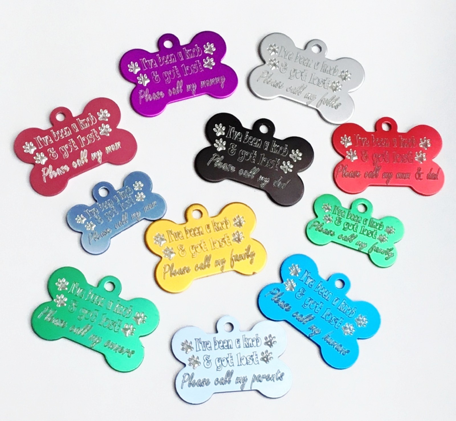 LFC LIVERPOOL DOG TAG NEVER WALK ALONE PERSONALISED RED BONE TAG & 3D FOOTBALL