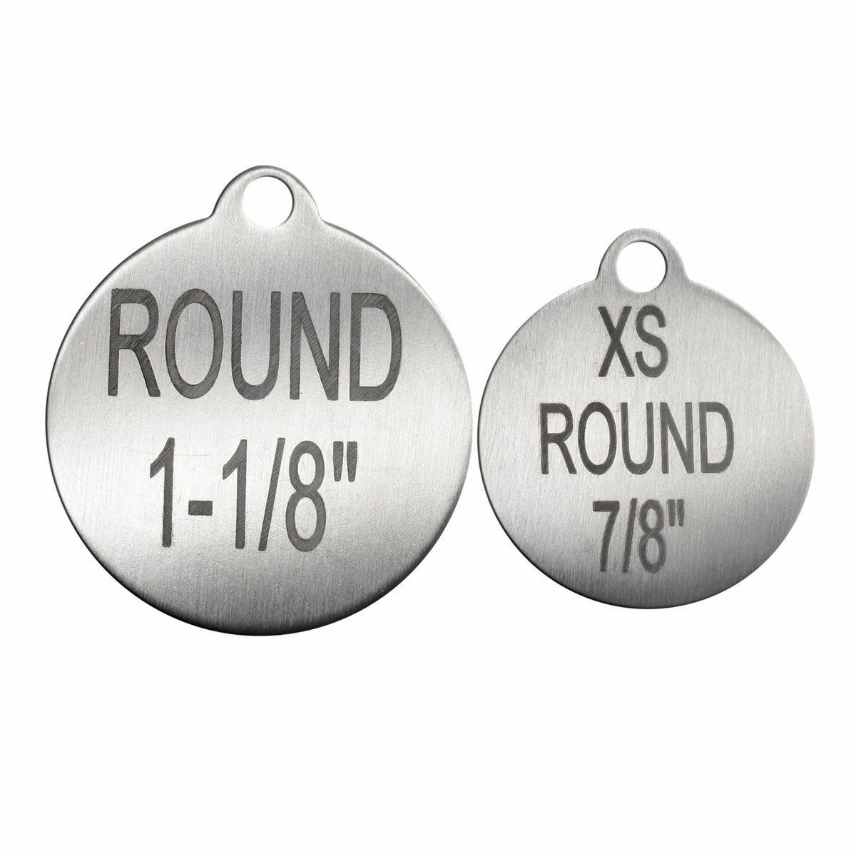 MADE IN USA Pet ID Tag Personalized Dog Tag Laser Etched Stainless Steel w/Clasp