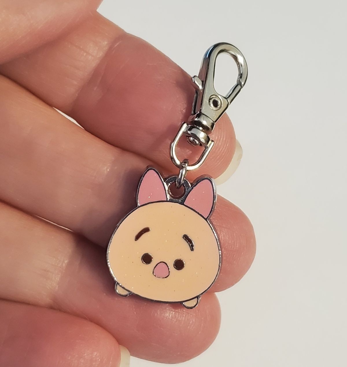 PIGLET PIG CHARM CARTOON TSUM ZIPPER PULL PURSE WALLET BACKPACK DOG CAT COLLAR