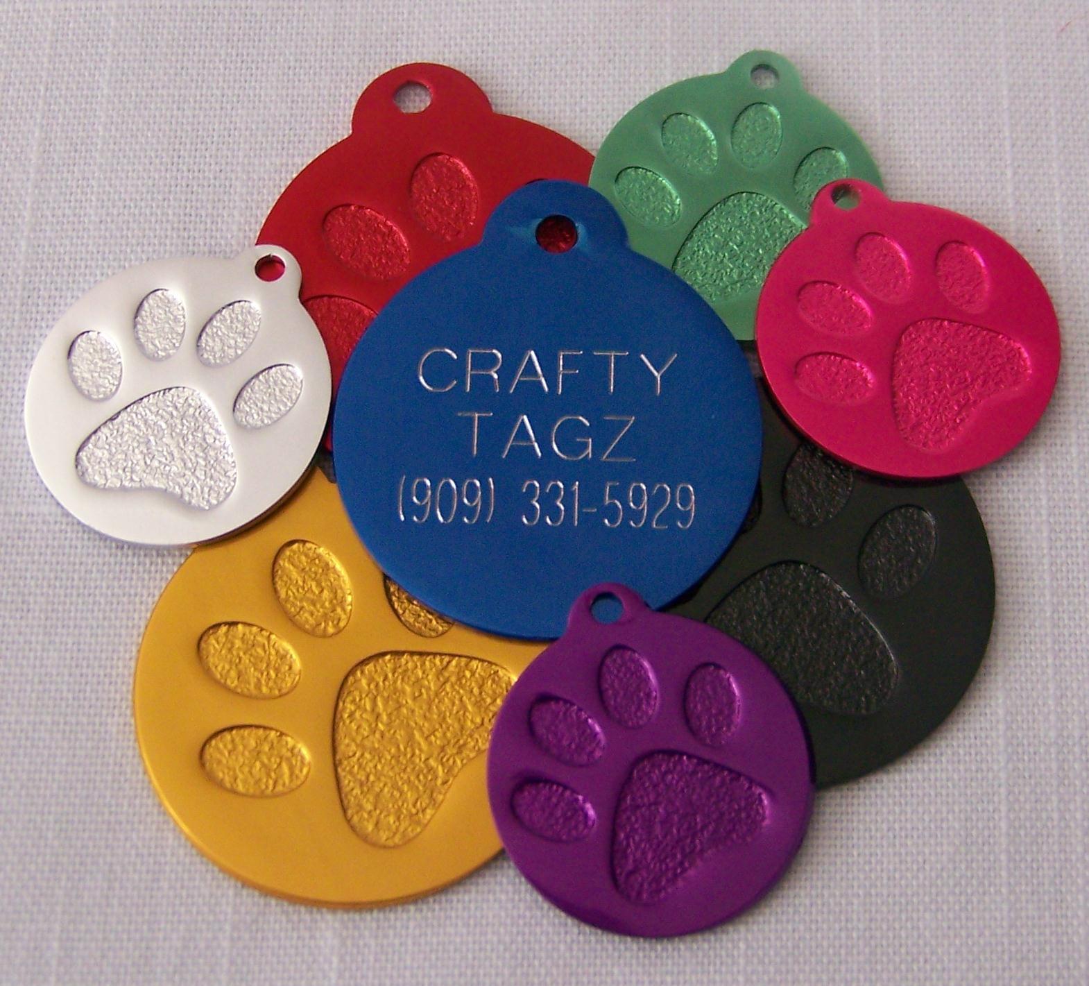 CUSTOM ENGRAVED PET TAG ID PERSONALIZED DOG CAT NAME TAGS Buy 3 get 1 free