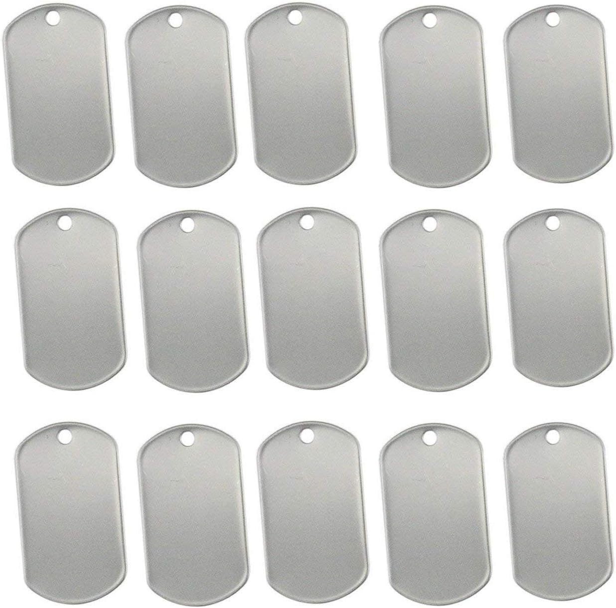 Bulk Stainless Steel Blank Dog Tags – 100 Pack for Personalized Gifts & Decor