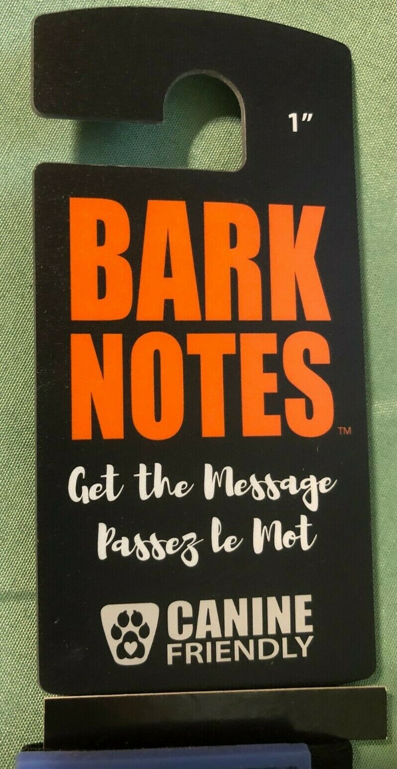 Dog BARK NOTES “Get the Message” Collar or Leash Sentiment Sleeve I LOVE YOU