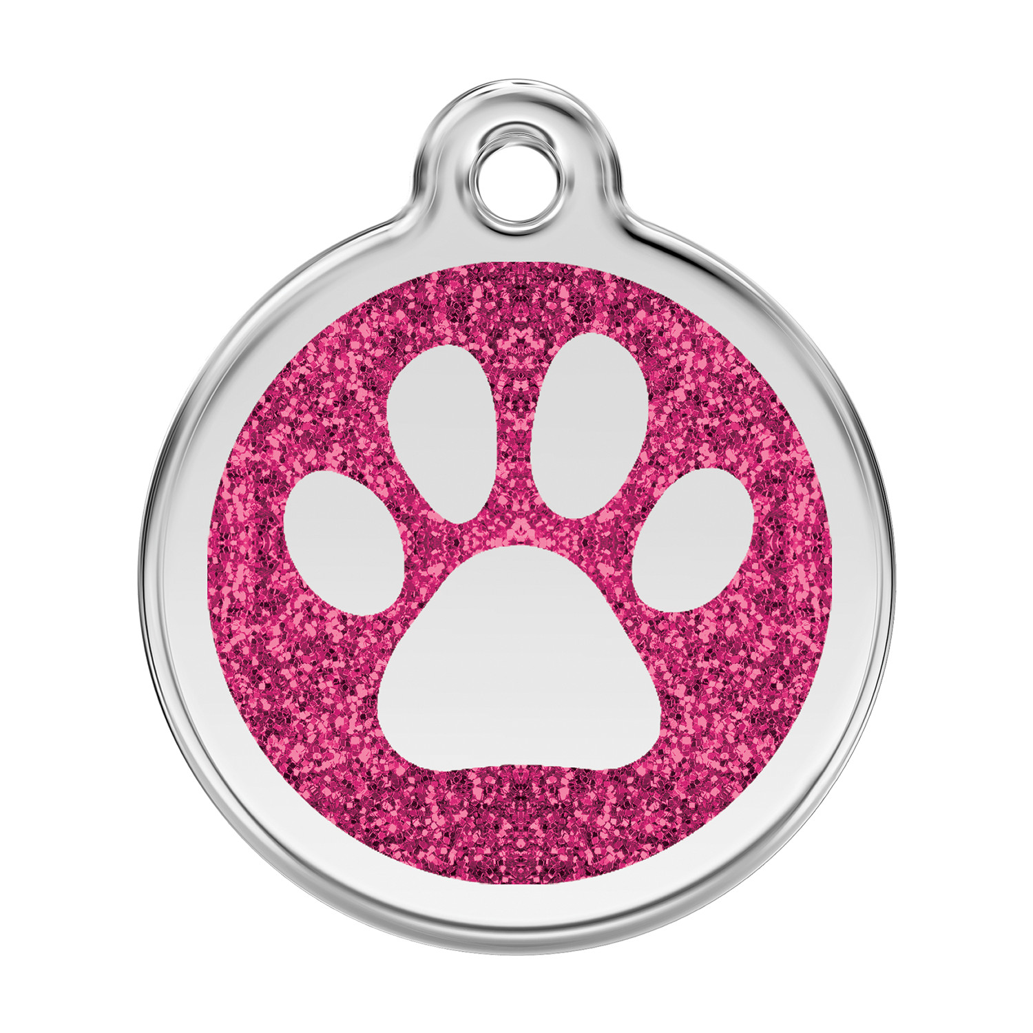 Dog Cat Pet – Red Dingo – Dog ID Tag Charm – Lifetime Guarantee – Glitter Paw