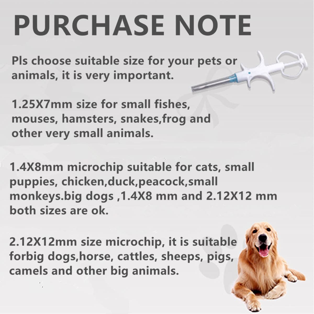 Pet Microchip 1.4x8mm 134.2khz Universal Registration Implant ID Chip 5 PCS
