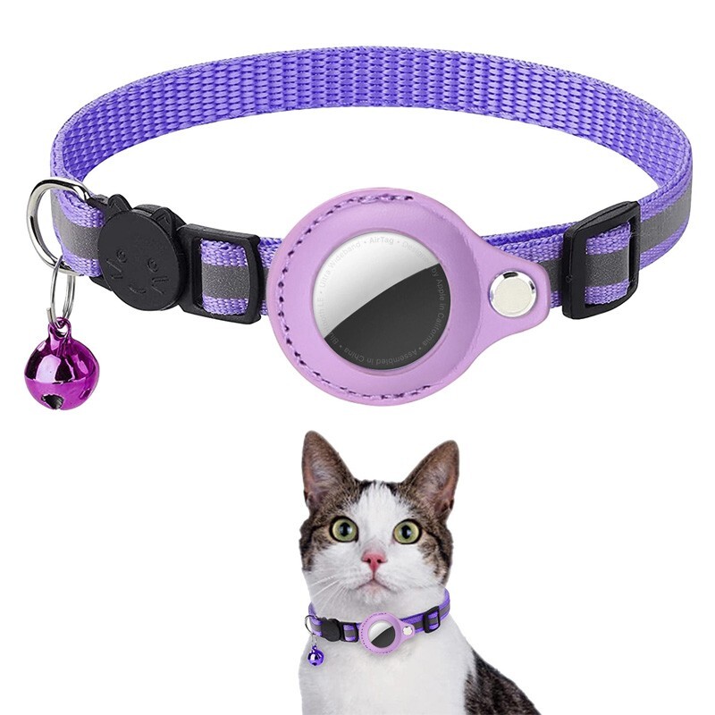 Pet Daily Kit Pet Airtag Collars With Reflective Stripes Puppy & Kitten Collars