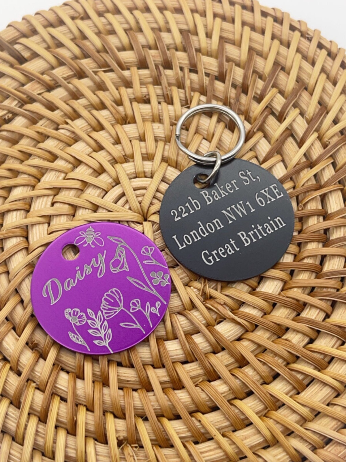 PAWPAW TAGS Dogs Cats ID Tags Personalized Pet ID Tags Customize Pet Tags
