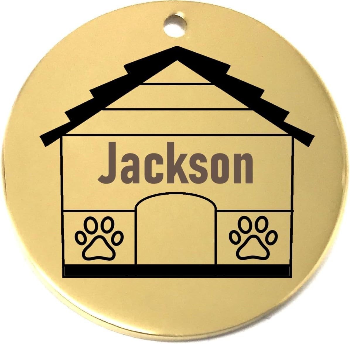 Personalized Dog House ID Tags – Custom Laser Etched Name Tag for Pet Collar