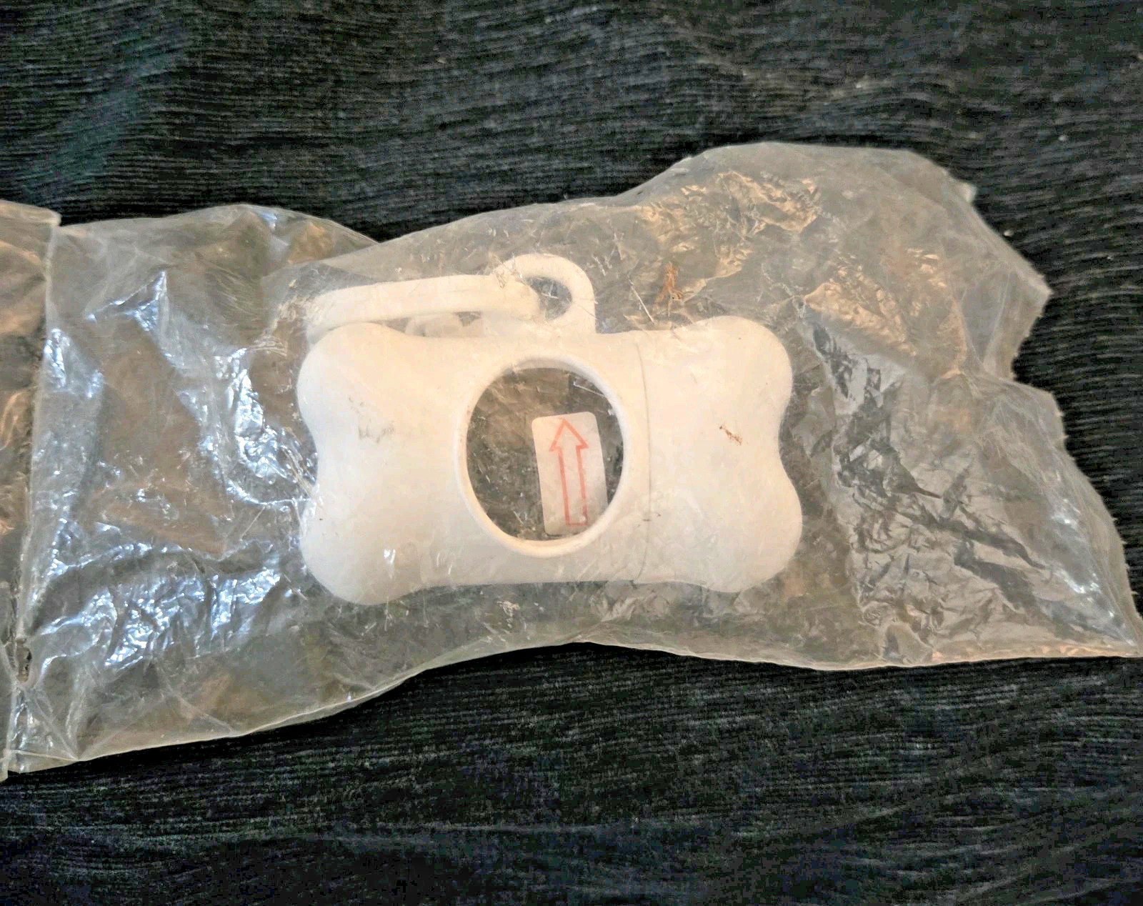 Dog Poo Bags 25 ct Attach to Dog Collar in White Bone Write in Name or use Label