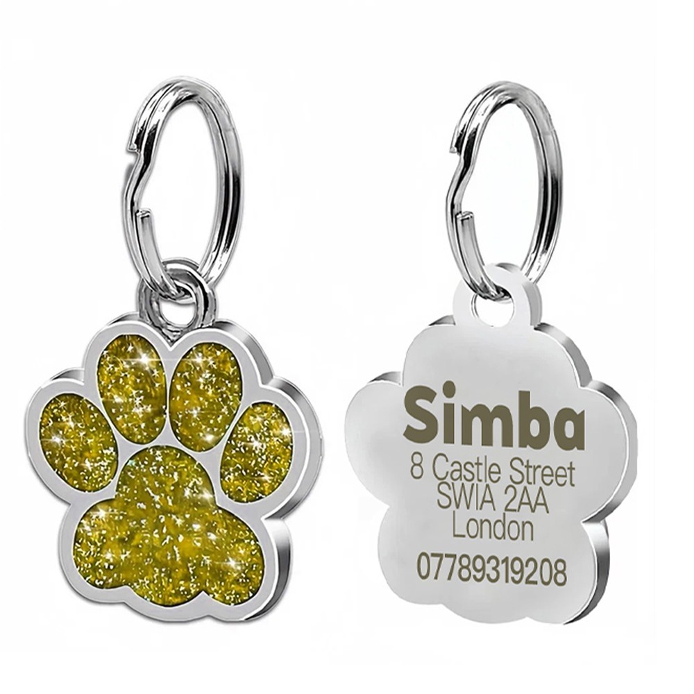 Personalized Pet ID Tag, Dog Tag, Cat Tag, Custom Cat Tag, Easy to Read, Pet