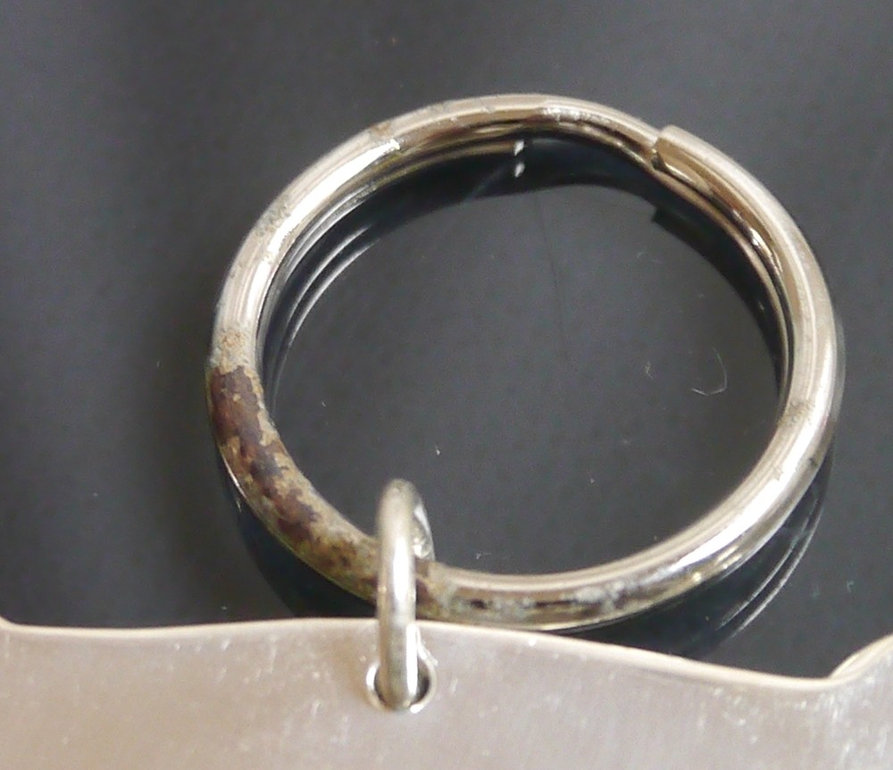 Tiffany & Co. Keychain Bone Dog Design Sterling Silver 925 Vintage