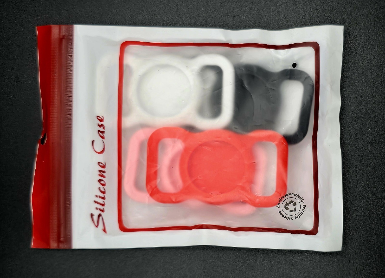 B084 Airtag Holder for Dog Cat Collar Silicone Air Tag Case 4 pcs