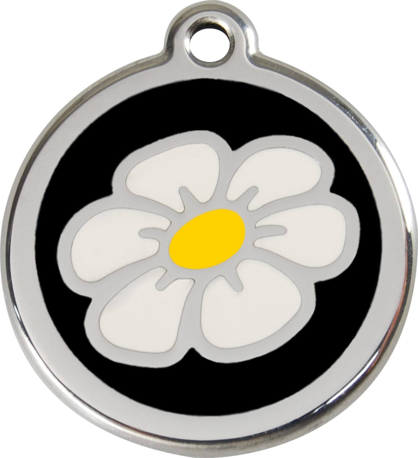 Steel Red Dingo Daisy ID Dog Tag Black Purple Blue Green Yellow Orange Red Pink