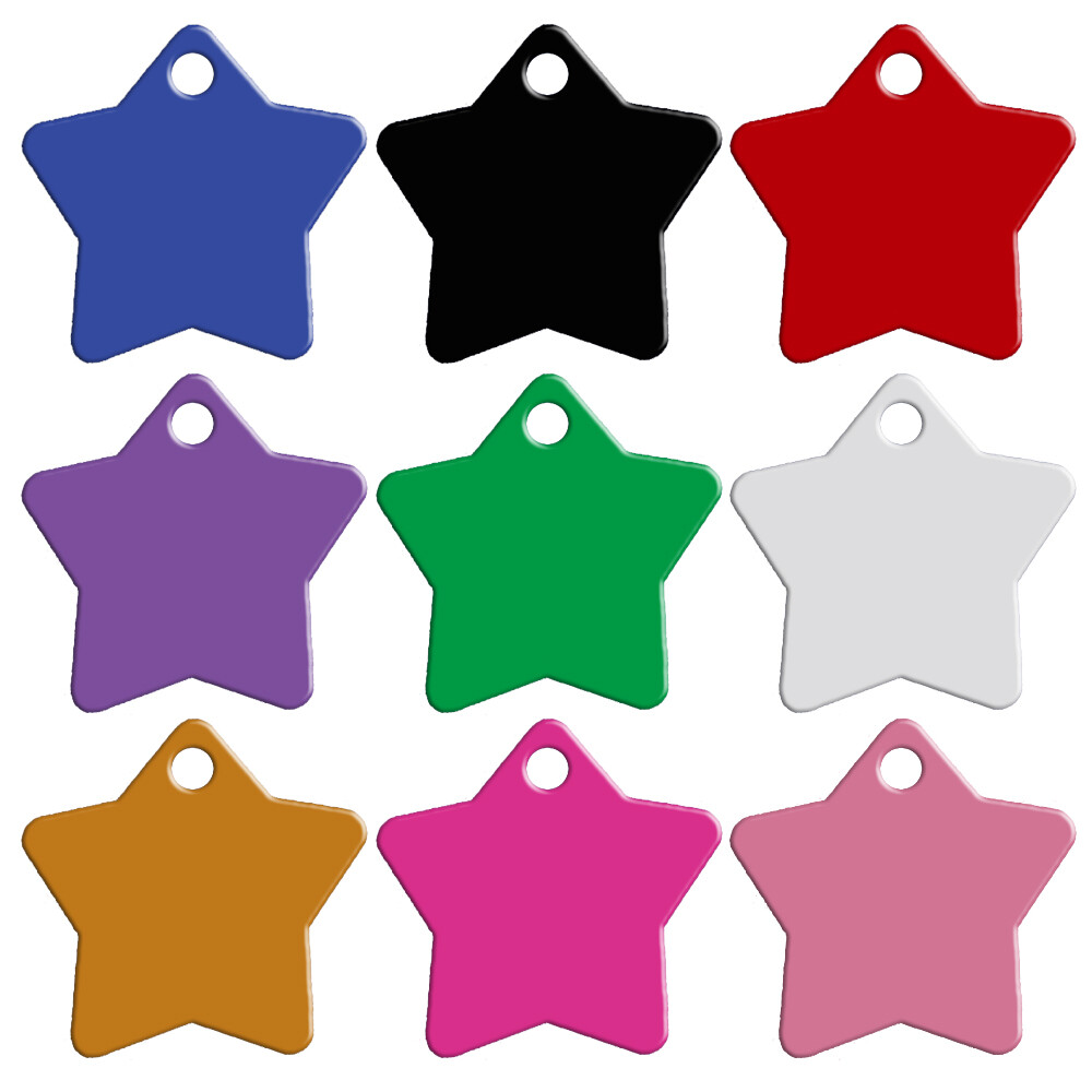 20pcs Aluminum Pet Dog Engraved ID Tags Collar Name ID Tag Customized Blank Tags