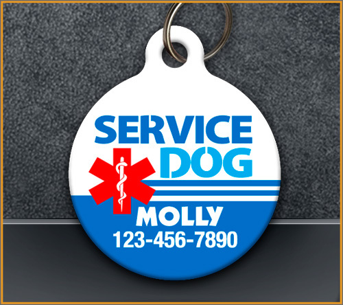 Service Dog – Pet ID Tag – Custom Personalized Service Dog ID tag