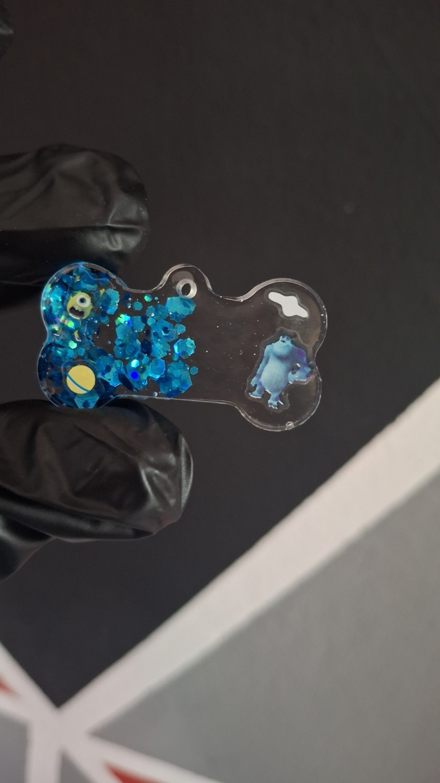 Resin Tag Dog Monster inc