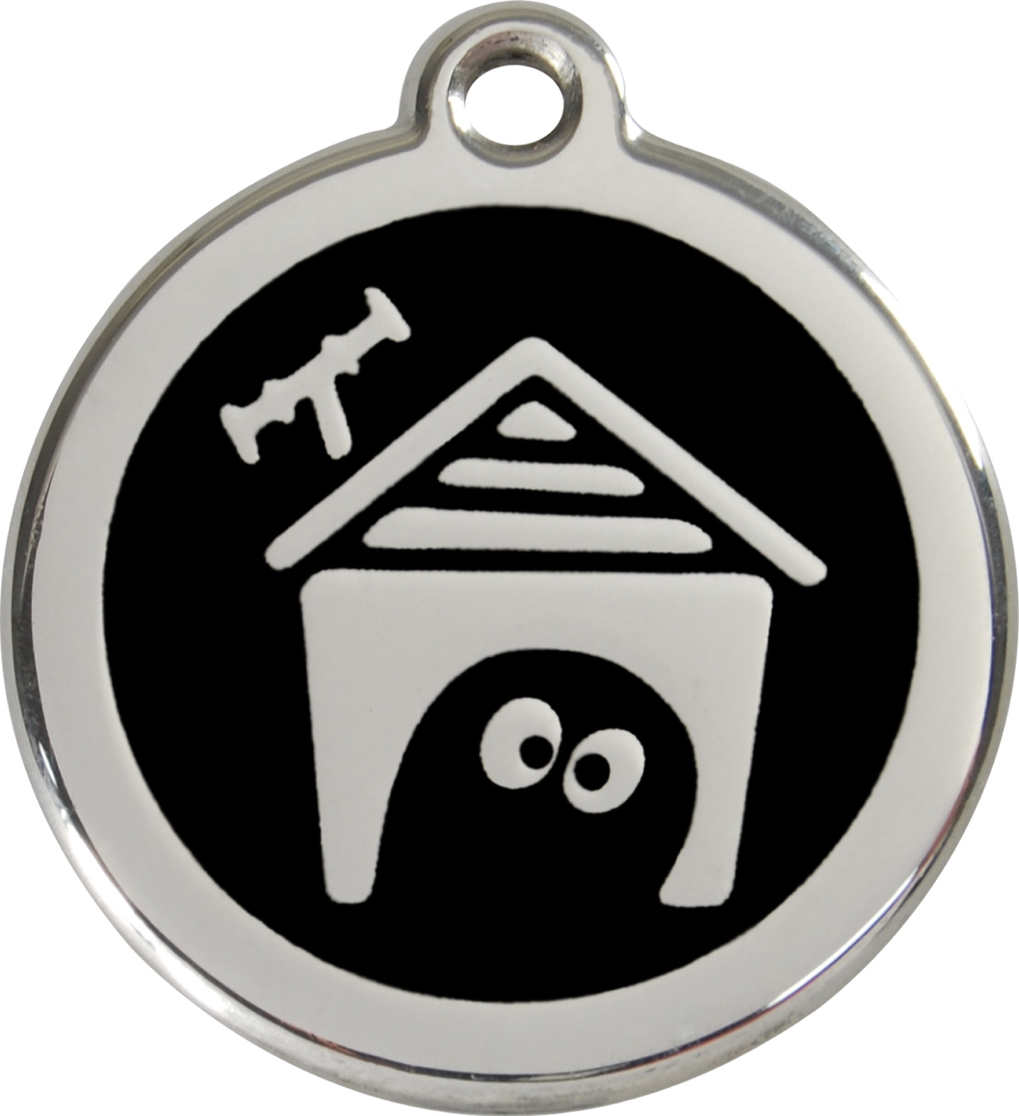 Steel Red Dingo House ID Dog Tag Black Purple Blue Green Yellow Orange Red Pink