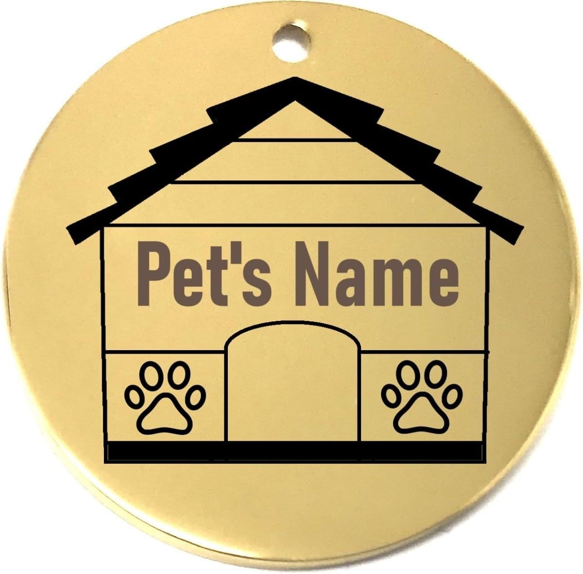 Personalized Dog House ID Tags – Custom Laser Etched Name Tag for Pet Collar