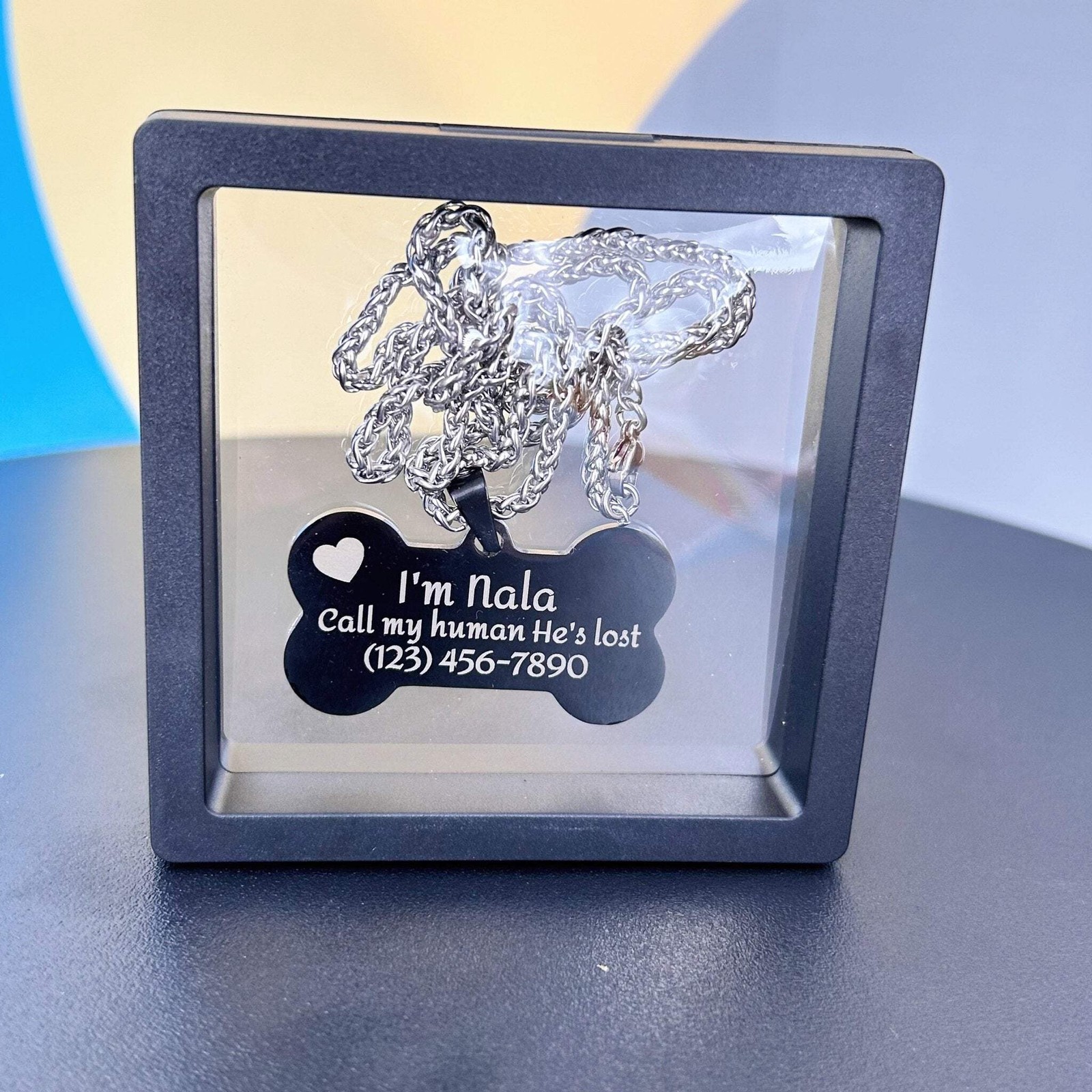 Personalized Bone Shaped Dog Tag – Stainless Steel Pet ID