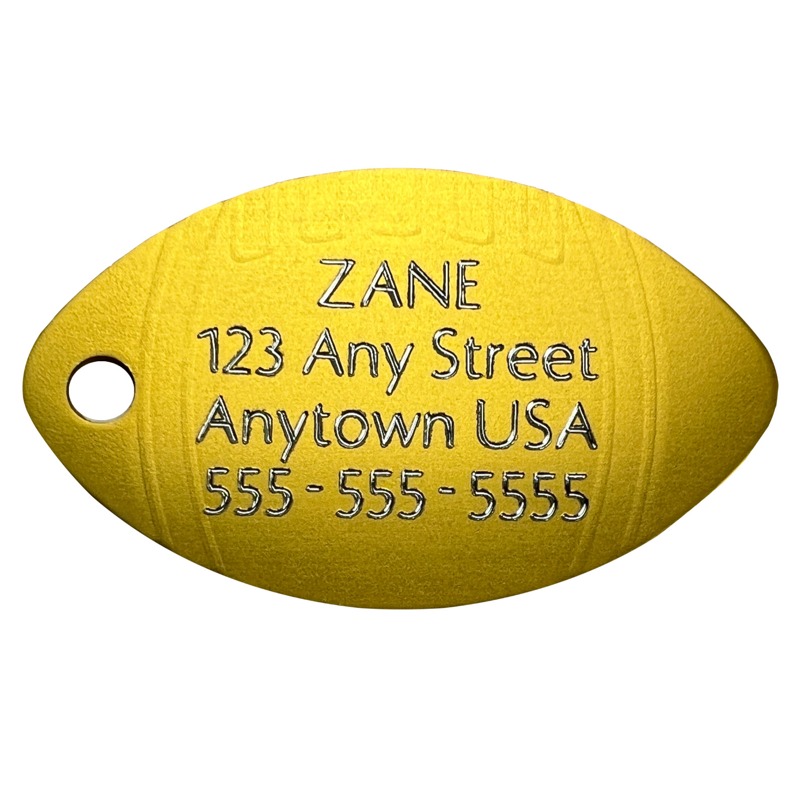 Custom Engraved Dog Tags Personalized Dog Collar Pet Tags Engraved NINE FOOTBALL