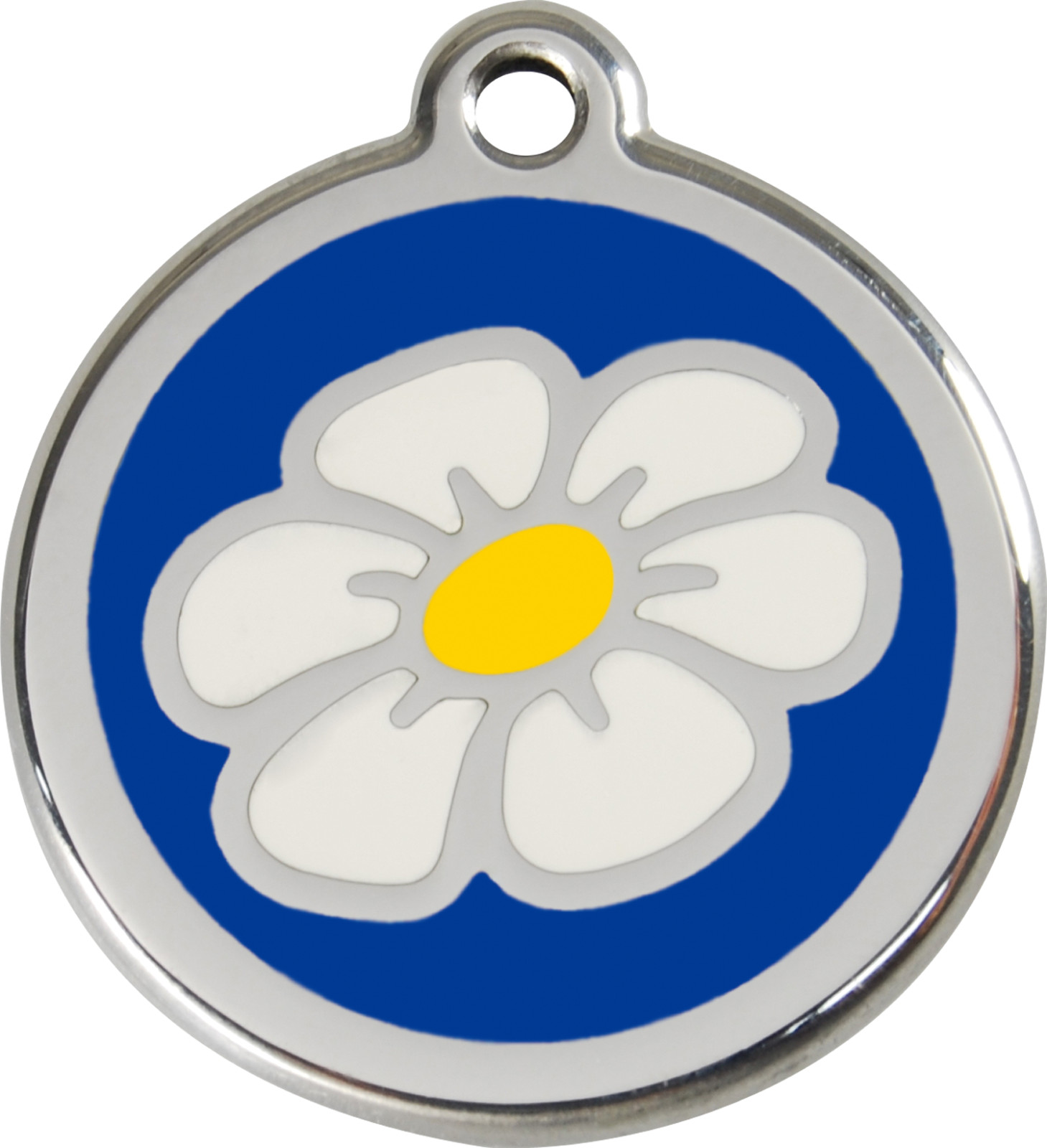 Steel Red Dingo Daisy ID Dog Tag Black Purple Blue Green Yellow Orange Red Pink