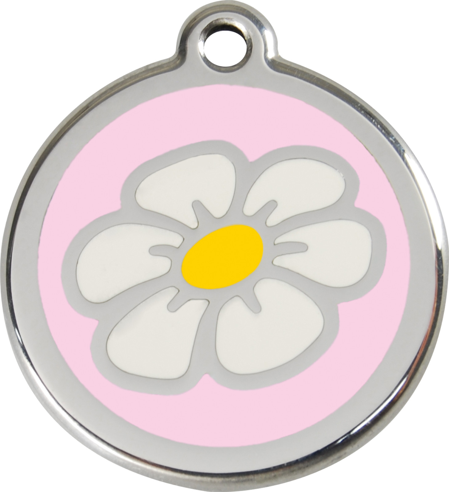 Steel Red Dingo Daisy ID Dog Tag Black Purple Blue Green Yellow Orange Red Pink