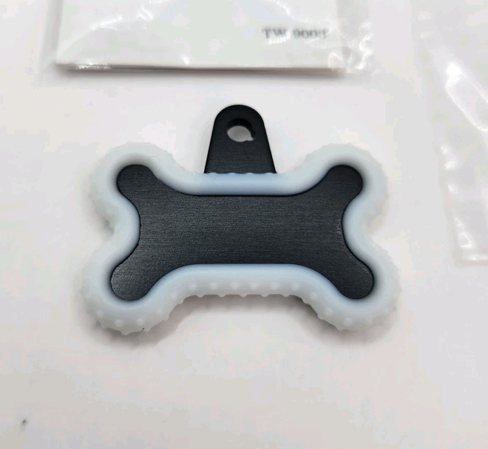 Dog Tag Works Custom Glow In The Dark Bone Engravable New Collar Charm Keychain