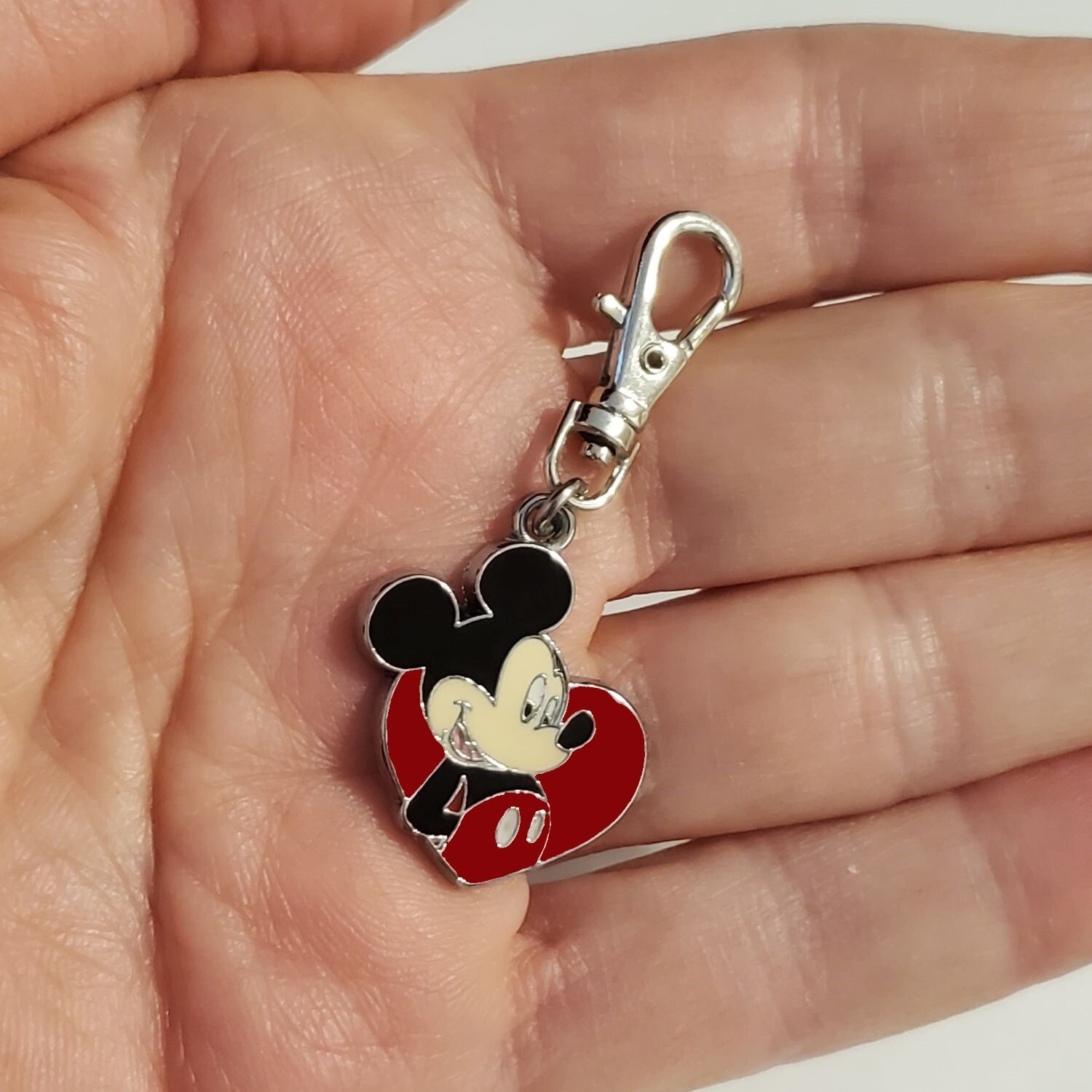 MICKEY MOUSE CHARM DOG CAT COLLAR JEWELRY / ZIPPER PULL FOR PURSE BACKPACK ETC