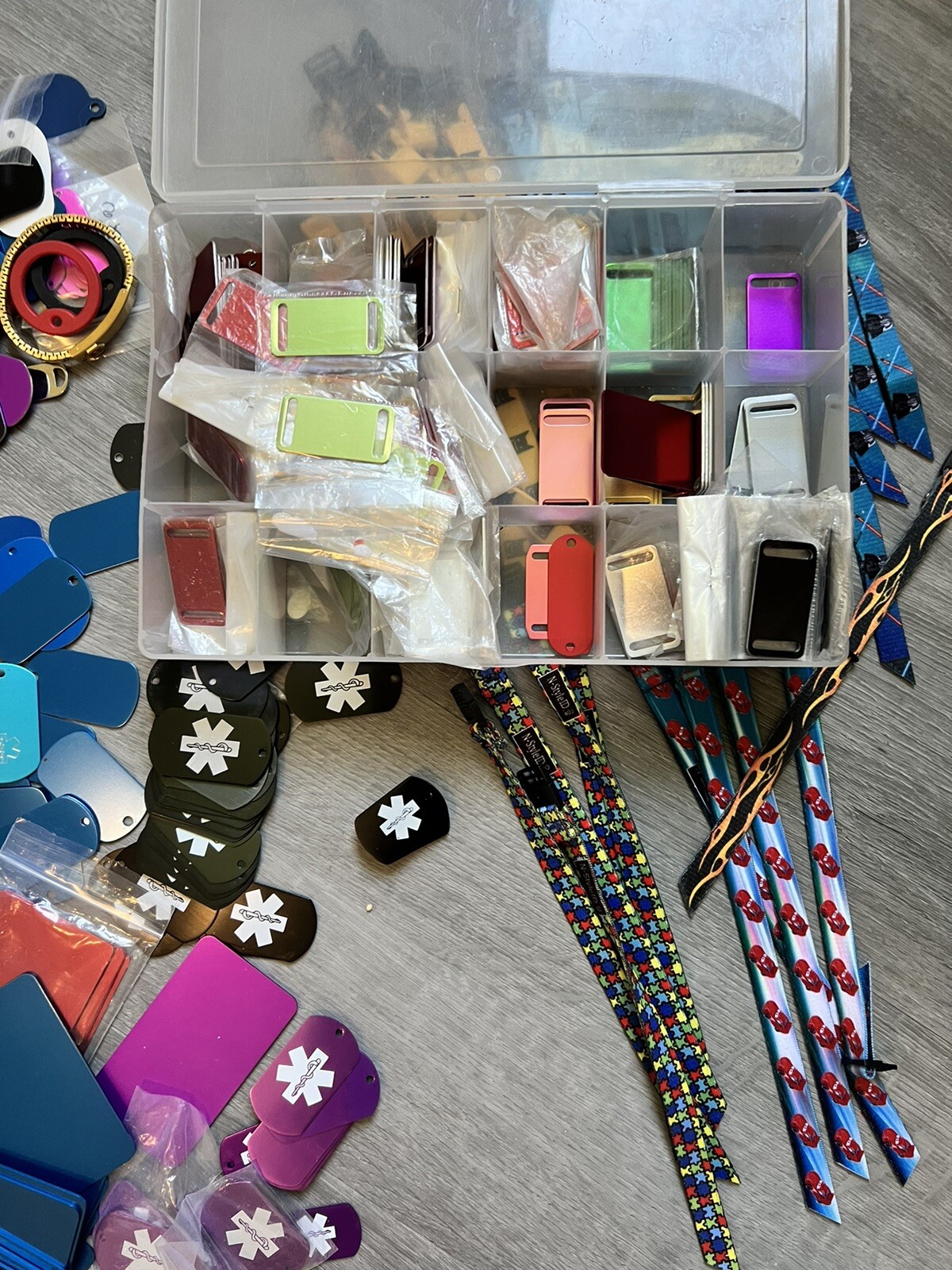 Wholesale Lot Blank Medical ID Tags Pet Tags Bands And More 800 Plus
