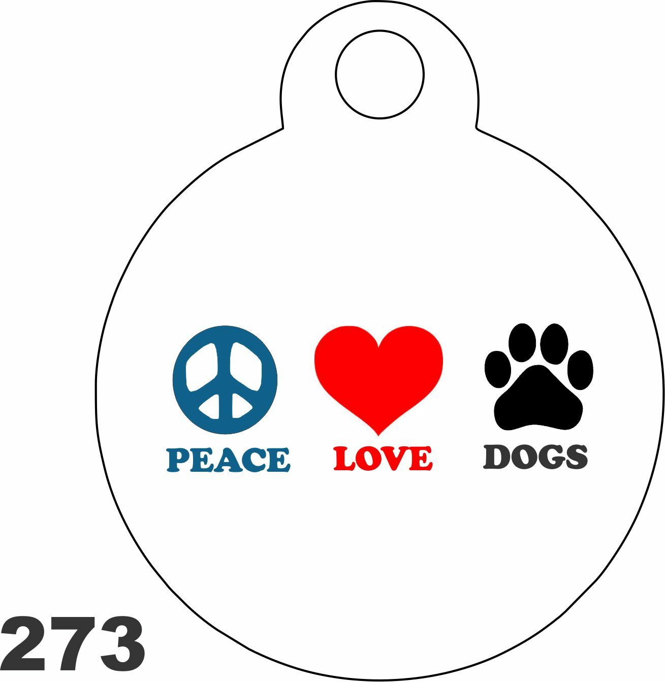 Pet Tags Custom Personalized Pet ID tag for Dog and Cat Collars peace love paw