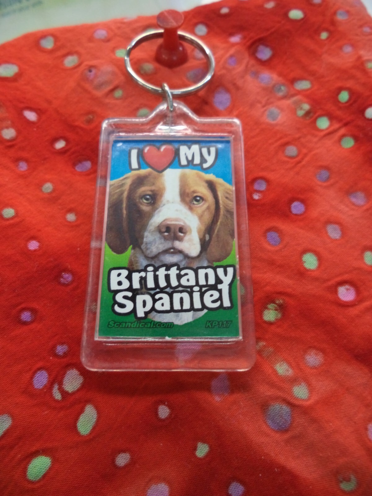 SCANDIAL PET KEY CHAINS – DOUBLE SIDED – I LOVE MY __DOG__ YOU PICK BREED! #3