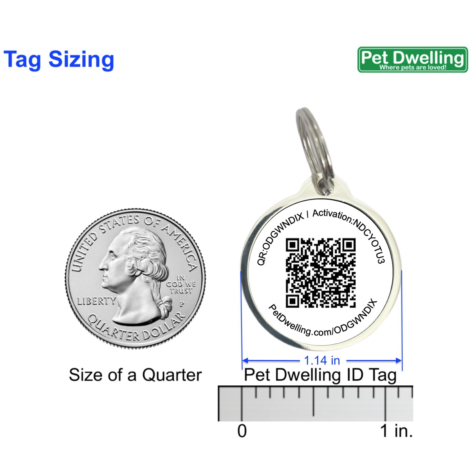 Premium QR Code Pet ID Tags for Dog Cat Collars Online Profile Location