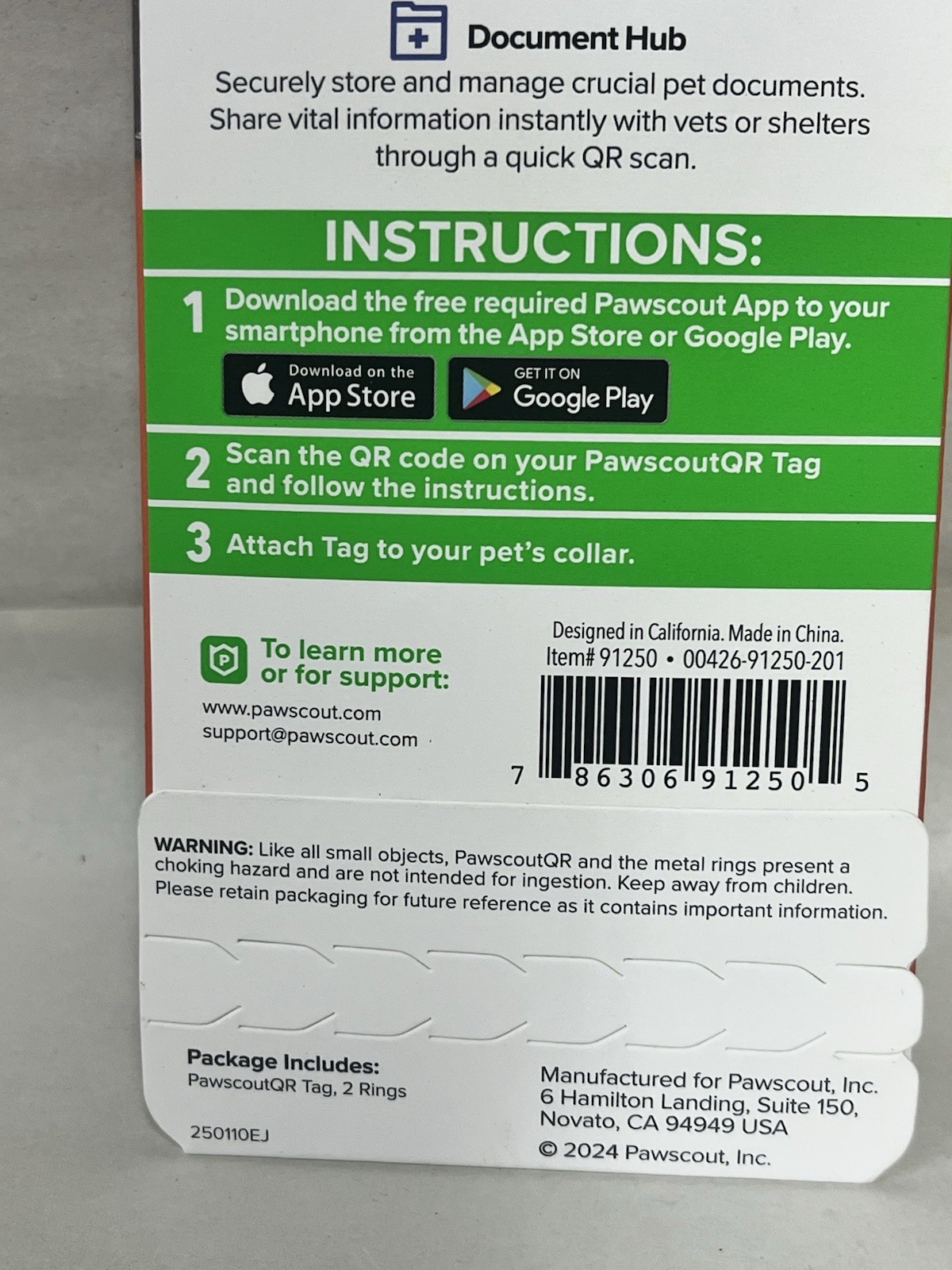 Pawscout QR The Smart Pet Tag Finder for Dogs/Cats Connects To Your Phone