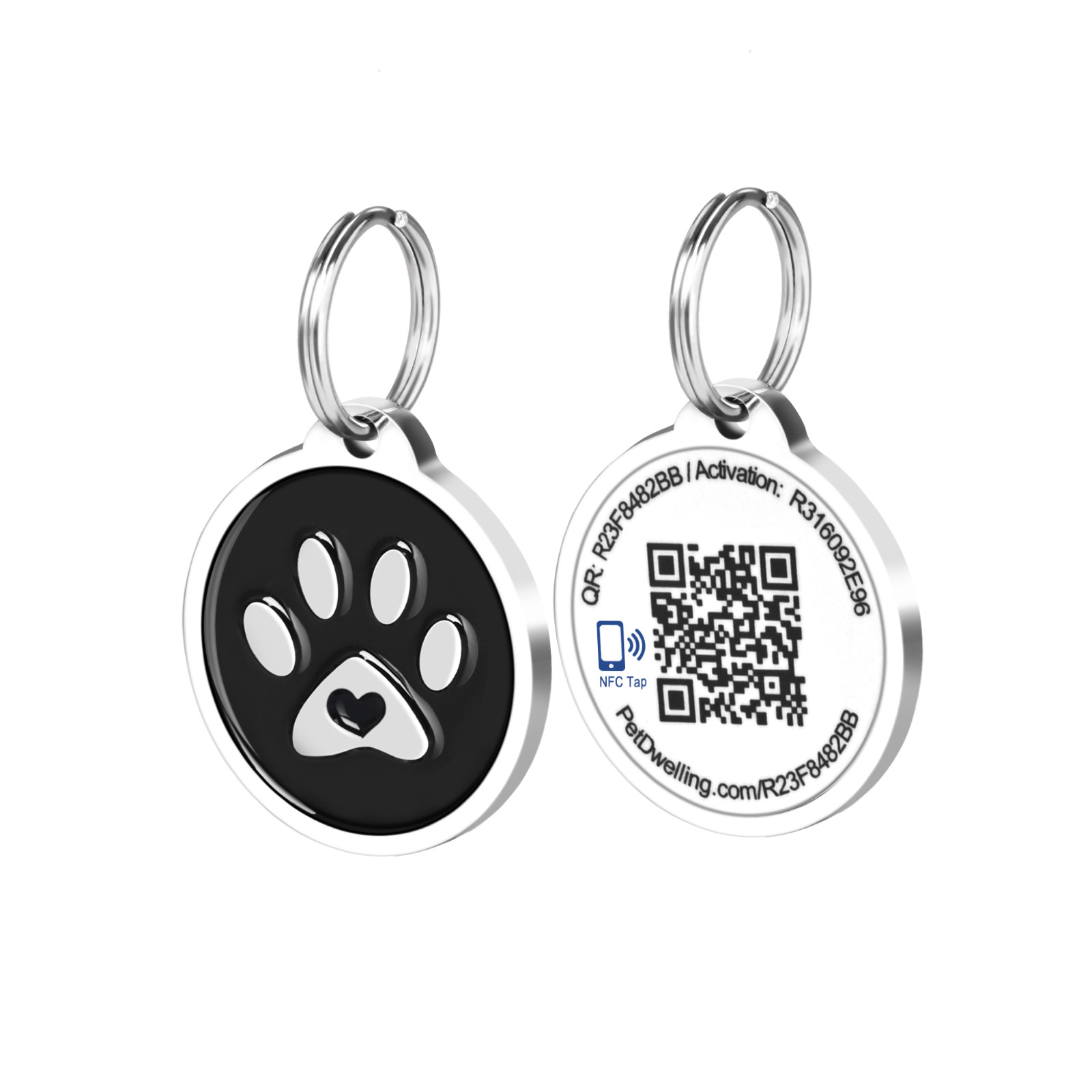 Pet Dwelling Smart QR Pet ID Tags-Online Profile-Instant Scan GPS Email Alerts
