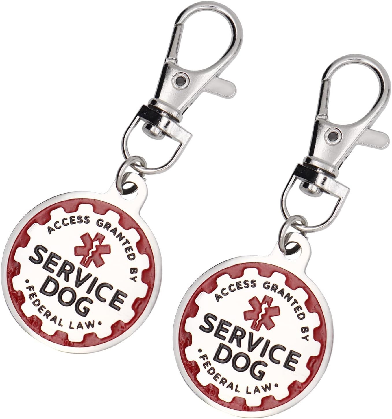 Puppy Service Dog Tag, Double-Sided Emotional Support Animal ESA Red Medical …