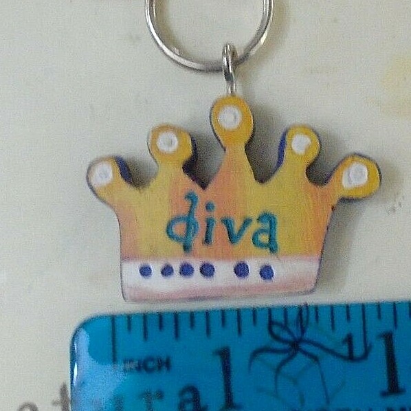 Natural Life Pet DIVA Crown Dog Cat Collar Charm