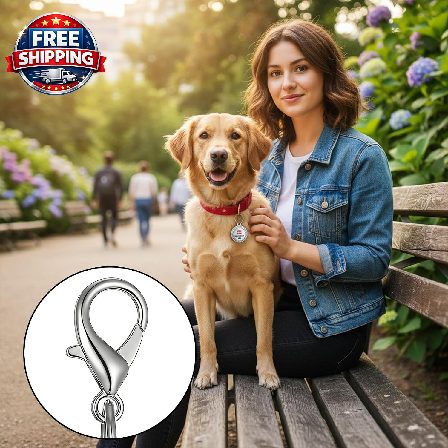 2Pcs Service Dog Tag Industrial Puppy for Service Animals, Emotional Support Dog