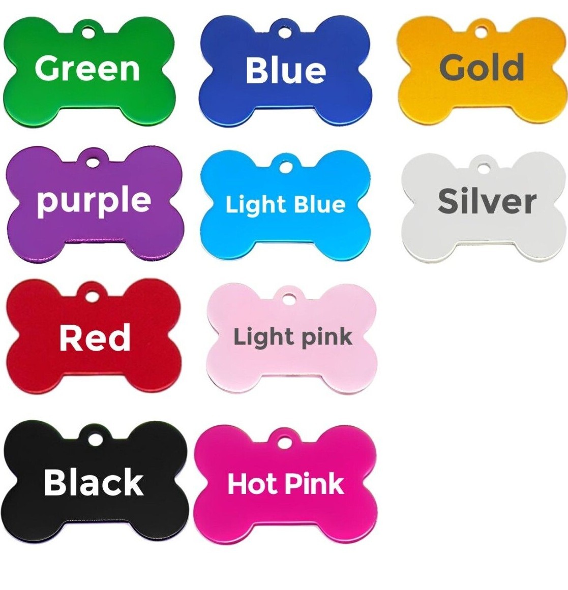 Dog Tag, Aluminium Personalized Pet Tags, Custom Text,Anti-Loss ID Cat Dog Tags