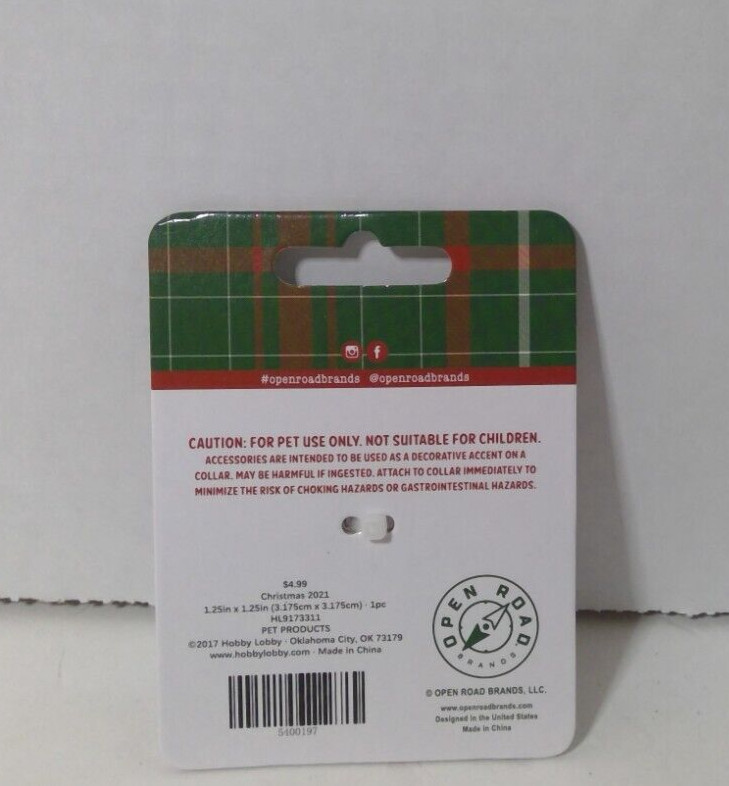Pet Collar Christmas Charm Pet Tag Dog Puppy Cat Kitty