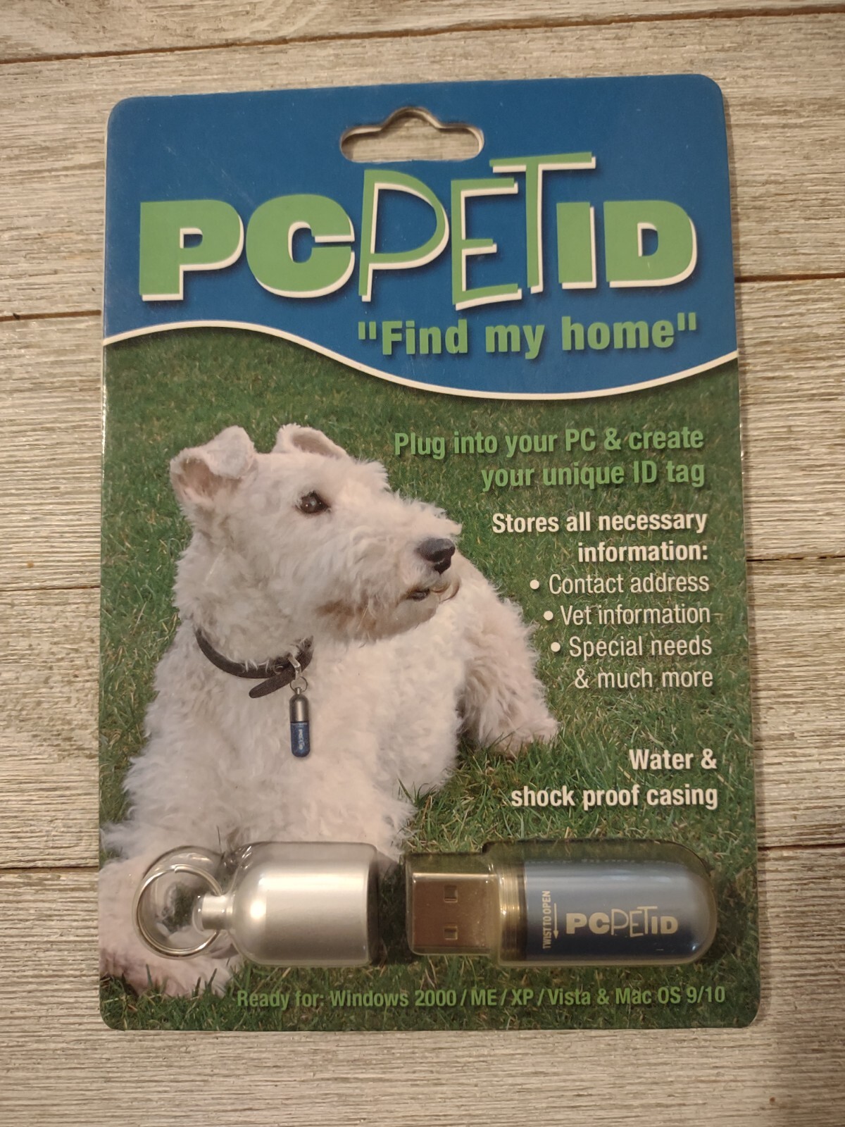 PC PET ID Find My Home Water and Shock Proof Casing Dog Cat Finny Pet Products